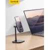imageLamicall Cell Phone Stand for Desk  Adjustable Mobile Phone Holder Dock for Table Desktop Office Compatible with iPhone 13 12 11 X Xr Pro Max 8 7 6 Plus iPad Mini 410 Cellphone and TabletsBlack