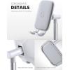 imageLamicall Cell Phone Stand for Desk  Adjustable Mobile Phone Holder Dock for Table Desktop Office Compatible with iPhone 13 12 11 X Xr Pro Max 8 7 6 Plus iPad Mini 410 Cellphone and TabletsWhite