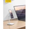 imageLamicall Cell Phone Stand for Desk  Adjustable Mobile Phone Holder Dock for Table Desktop Office Compatible with iPhone 13 12 11 X Xr Pro Max 8 7 6 Plus iPad Mini 410 Cellphone and TabletsWhite