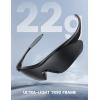 imageLamicall 22g Polarized Sports Sunglasses  UV400 Protection Men Women Sun Glasses for Running Cycling Fishing Golf DrivingBlack Framegray Lens