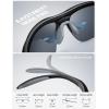 imageLamicall 22g Polarized Sports Sunglasses for Men Women  UV400 Protection Sun Glasses for Running Cycling Fishing DrivingBlack Framegray Lens