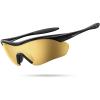 imageLamicall 22g Polarized Sports Sunglasses  UV400 Protection Men Women Sun Glasses for Running Cycling Fishing Golf DrivingBlack Framegold Lens