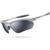 imageLamicall 22g Polarized Sports Sunglasses for Men Women  UV400 Protection Sun Glasses for Running Cycling Fishing DrivingSilver Framesilver Gray Lens