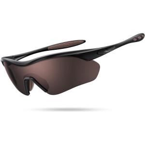 imageLamicall 22g Polarized Sports Sunglasses  UV400 Protection Men Women Sun Glasses for Running Cycling Fishing Golf DrivingBlack Framebrown Lens