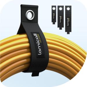 imageLamicall HeavyDuty Extension Cord Storage Straps  3Pack Reusable Nylon Hook amp Loop Cord Organizer Holder for Garage Workshop amp RV 3 Sizes 10 14 18 for Tools Organization Gifts for Men