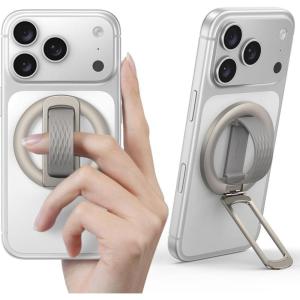 imageLamicall Magnetic Phone Grip Holder for MagSafe  Soft Silicone Loop Vertical Cellphone Zinc Alloy Ring Stand Kickstand Magnet Finger Grip Accessories for iPhone 1217 Series Other with Metal RingTitanium  Zinc Alloy  Silicone Grip