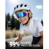 imageLamicall Polarized Sport Sunglasses for Age 814 Kids  UV400 Protection Baseball Cycling Sun Glasses for Boys Girls TeensWhite Frameblue Lens